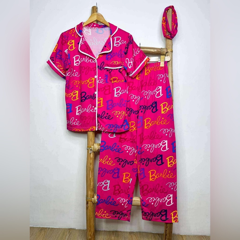 NWOT- Barbie Pink Pajama Set